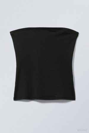 Weekday Act Tube Top Black | VPTO7109