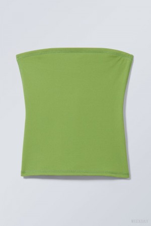 Weekday Act Tube Top Green | NHRE3467