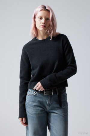 Weekday Ayla Sweater Navy | OGNN9603