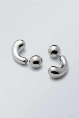 Weekday Bean Earrings Silver | BNRQ2185