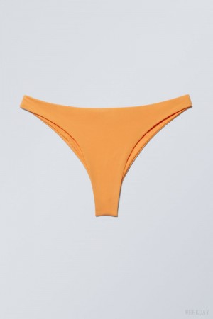 Weekday Brazilian Bikini Bottoms Mango | YAUC5501