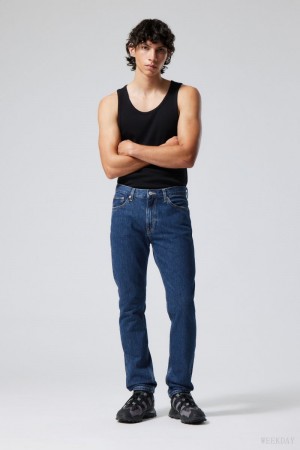 Weekday Easy Regular Straight Jeans Blue | LDZH4960