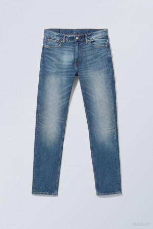 Weekday Easy Regular Straight Jeans Blue | HJBX7534