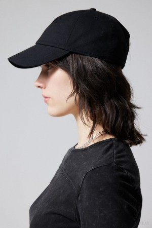 Weekday Essential Cotton Cap Black | RZFZ5055