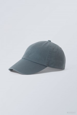 Weekday Essential Washed Cap Blue | QJCL4593