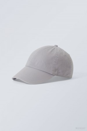 Weekday Essential Washed Cap Grey | QWAC8589