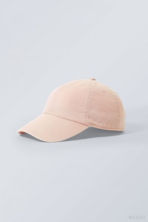 Weekday Essential Washed Cap Pink | TCNE3818