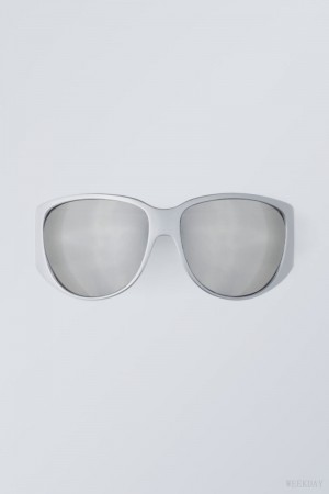 Weekday Fare Sunglasses Silver | PMXQ0451