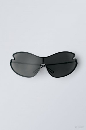 Weekday Fly Sunglasses Black | ZWQZ3658