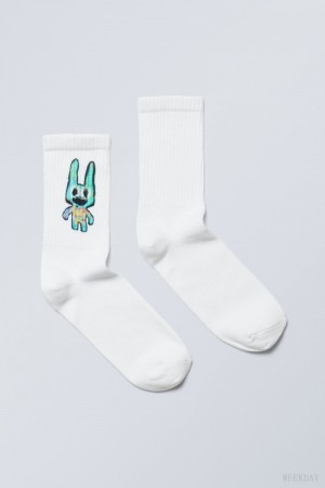 Weekday Graphic Sport Sock Rabbit | CCZP1110