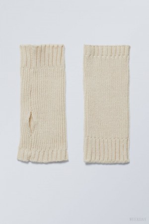 Weekday Hanna Wrist Warmer Beige | KORK1409