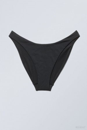 Weekday Highcut Bikini Bottoms Black | BMOO5046