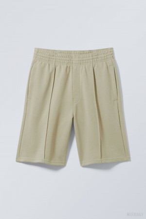 Weekday Ken Terry Lightweight Shorts Khaki | WAFZ3057