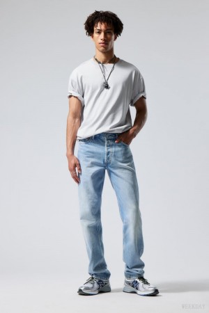 Weekday Klean Regular Straight Jeans Blue | ZBCQ9583