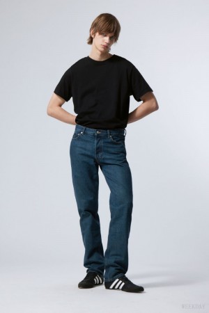 Weekday Klean Regular Straight Jeans Blue | CMNF6292