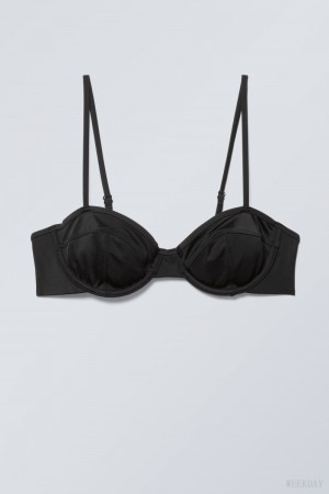 Weekday Low Wire Bikini Top Black | LTSW4020