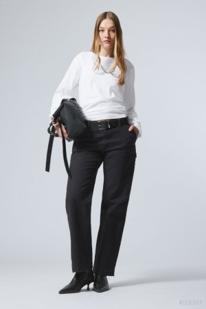 Weekday Mace Carpenter Trousers Black | HAEX0706