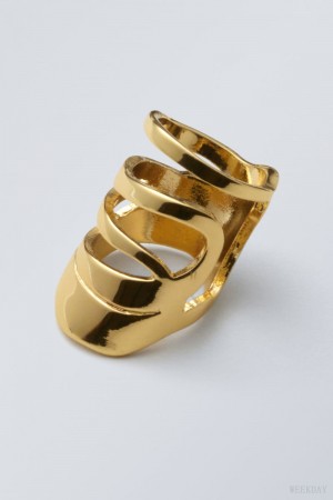 Weekday Motion Ring Golden | SKJV4495