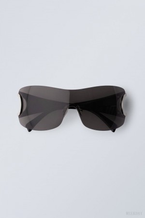 Weekday Motion Sunglasses Black | EUII6880