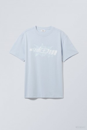 Weekday Oversized Graphic Printed T-shirt Wizdom | EFEN7381