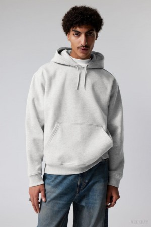 Weekday Relaxed Heavy Hoodie Grey | RBEY4464