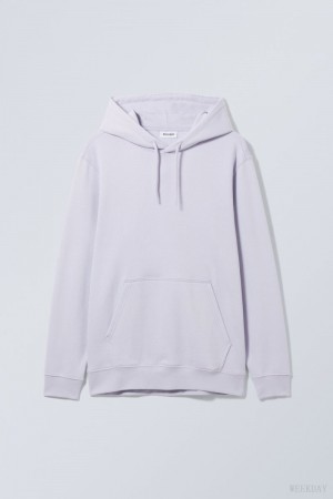 Weekday Standard Midweight Hoodie Purple | DUCC3745