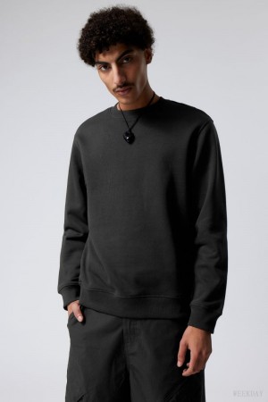 Weekday Standard Midweight Sweatshirt Black | UOVL4665