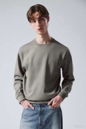 Weekday Standard Midweight Sweatshirt Grey | CPUO1983