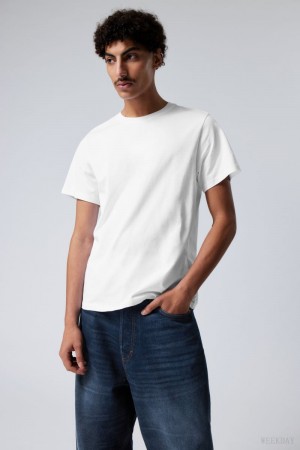 Weekday Standard Midweight T-shirt White | BTKT9176