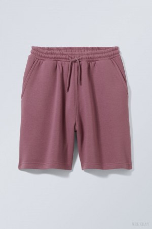 Weekday Standard Sweatshorts Purple | IOBJ9369