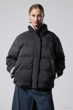 Weekday Xena Puffer Jacket Black | VOAW5422