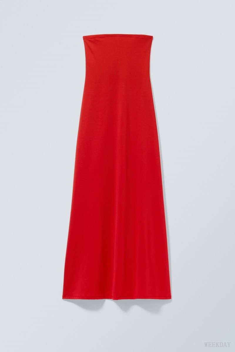 Weekday Act Tube Dress Red | NIDV6397