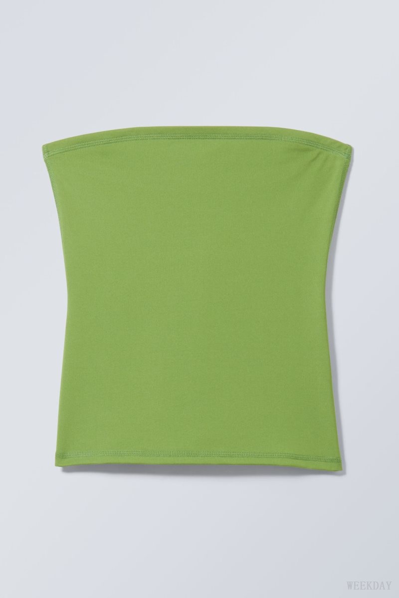 Weekday Act Tube Top Green | NHRE3467