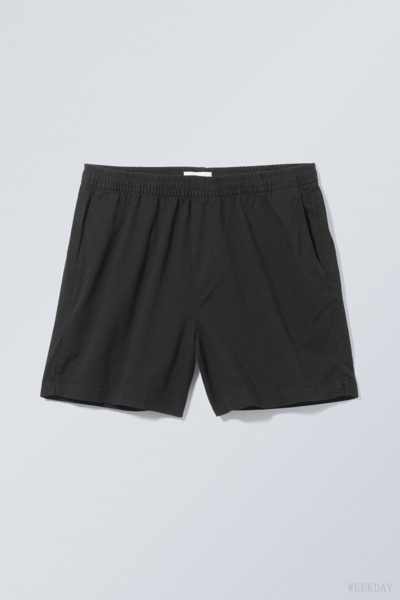 Weekday Alex Relaxed Shorts Black | JJNX1994