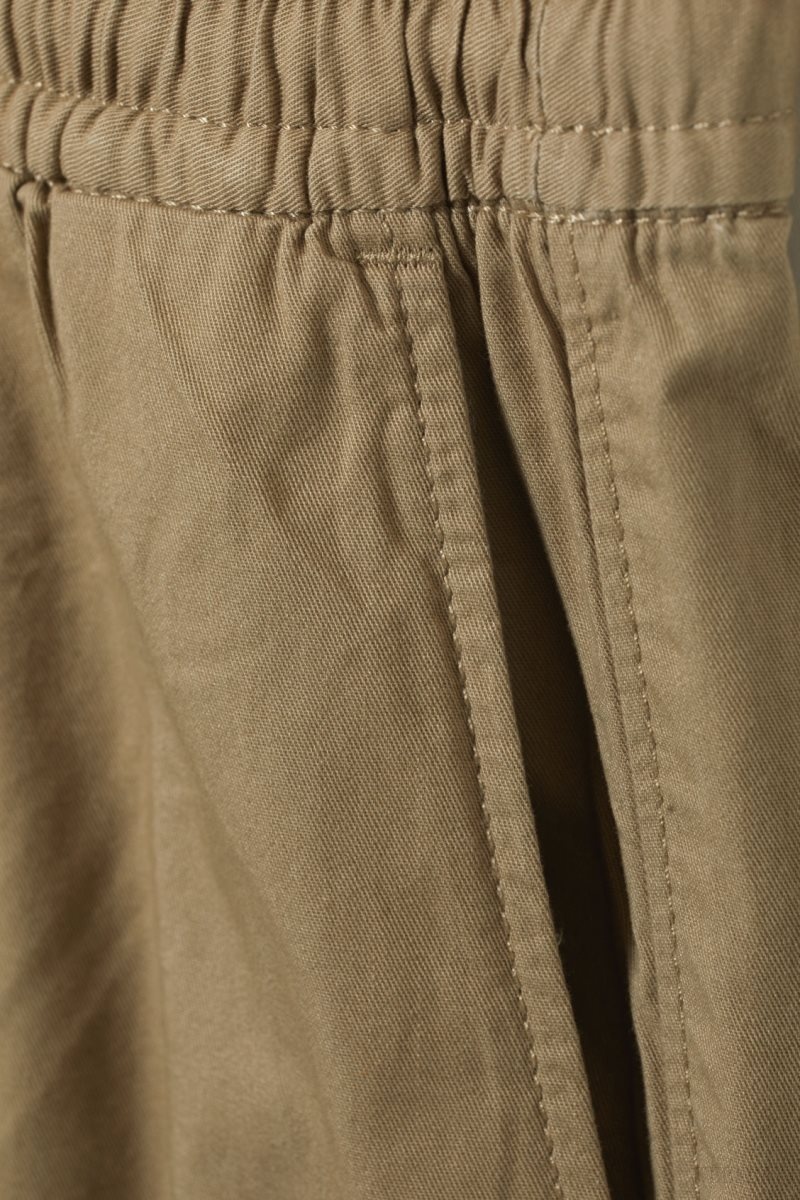 Weekday Alex Relaxed Shorts Dark Beige | IMQJ2788