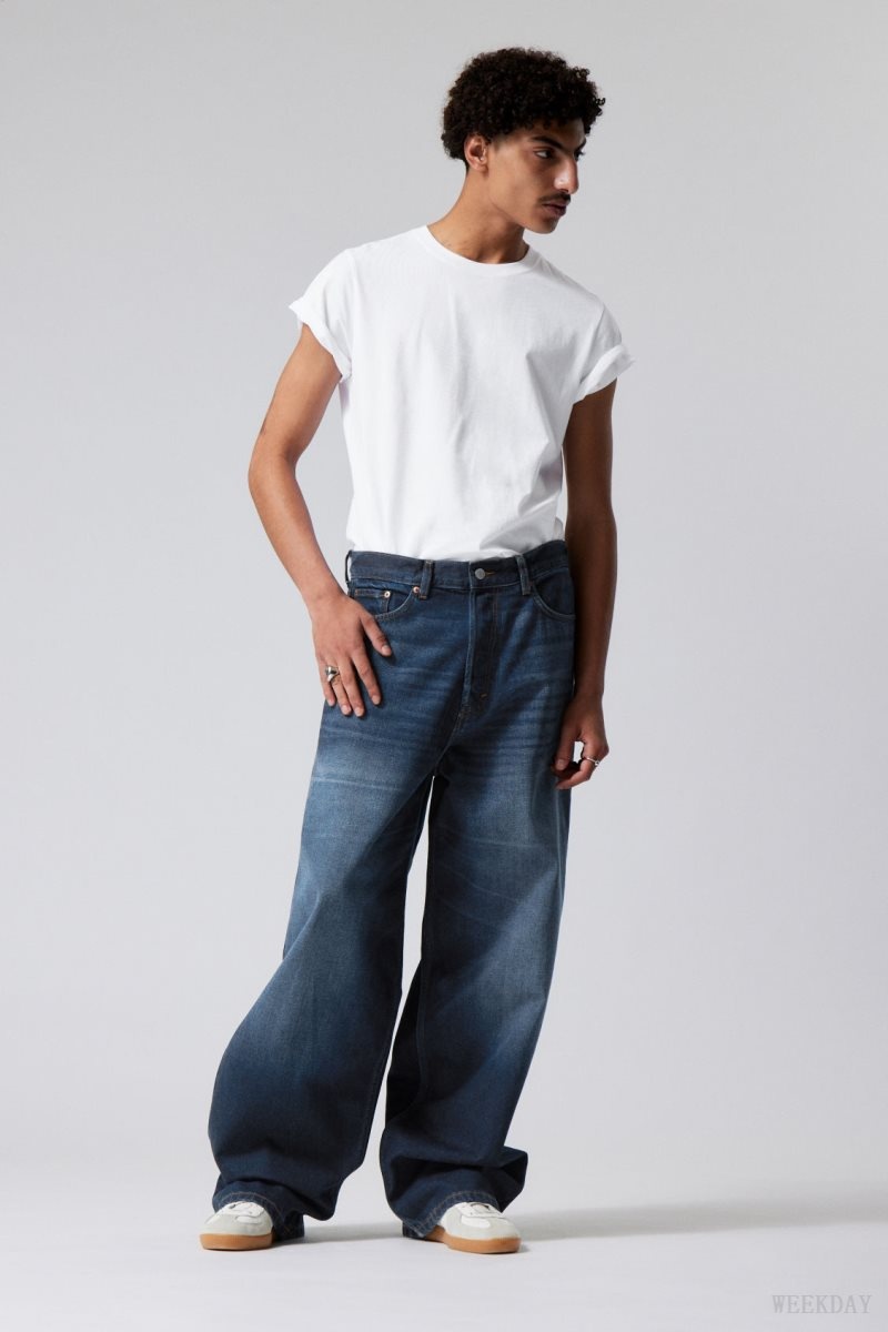 Weekday Astro Loose Baggy Jeans Blue | UCAI1263