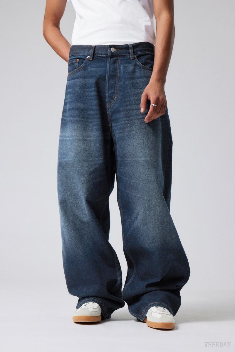 Weekday Astro Loose Baggy Jeans Blue | UCAI1263