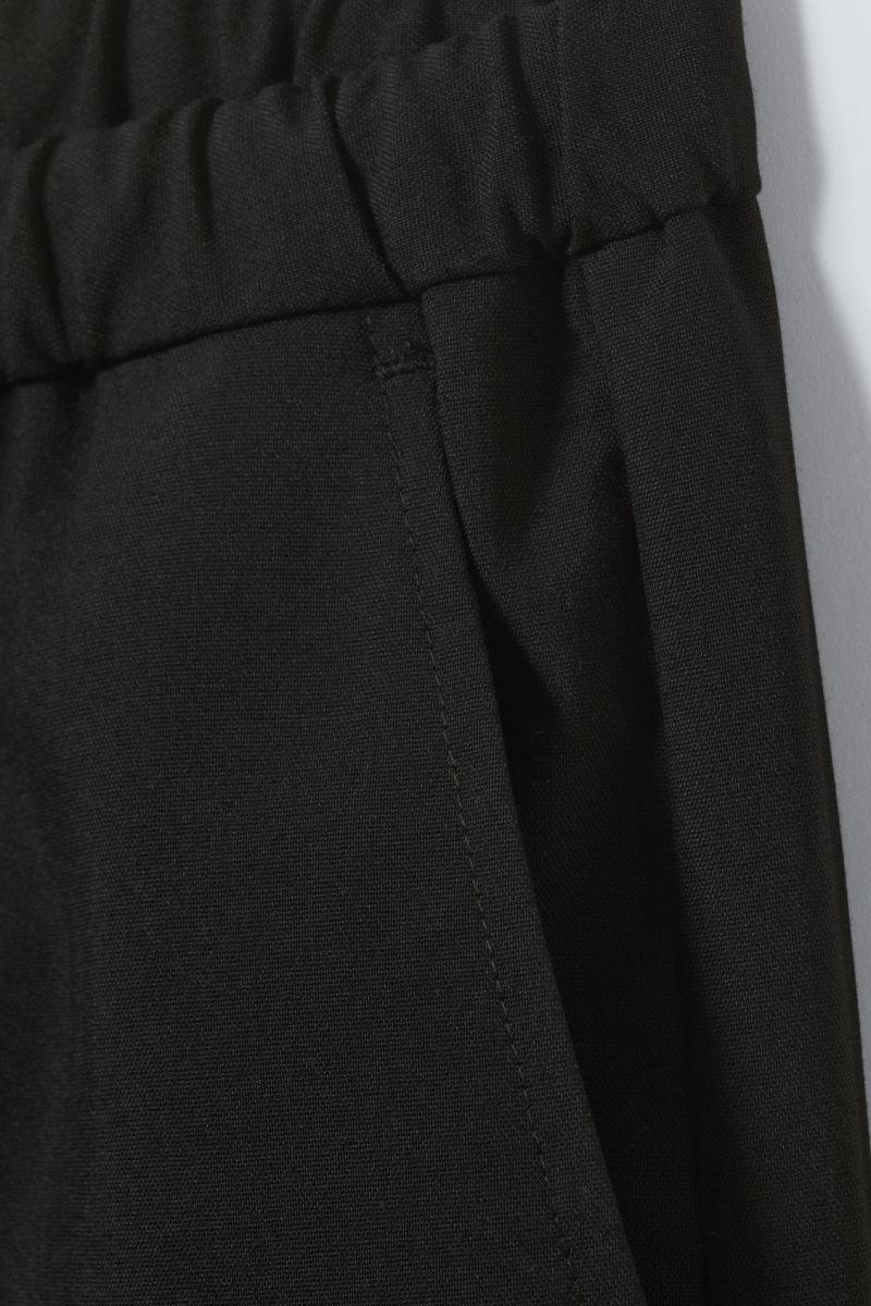 Weekday Axel Relaxed Suit Trousers Black | ZEAA4237