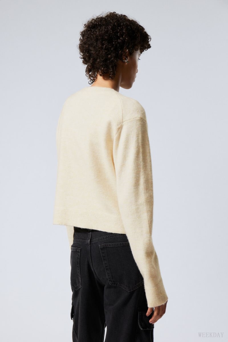 Weekday Ayla Sweater Oat | YLSB5424