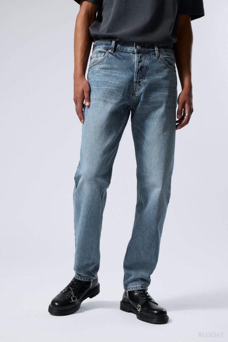 Weekday Barrel Relaxed Tapered Jeans Blue | OQLQ3341