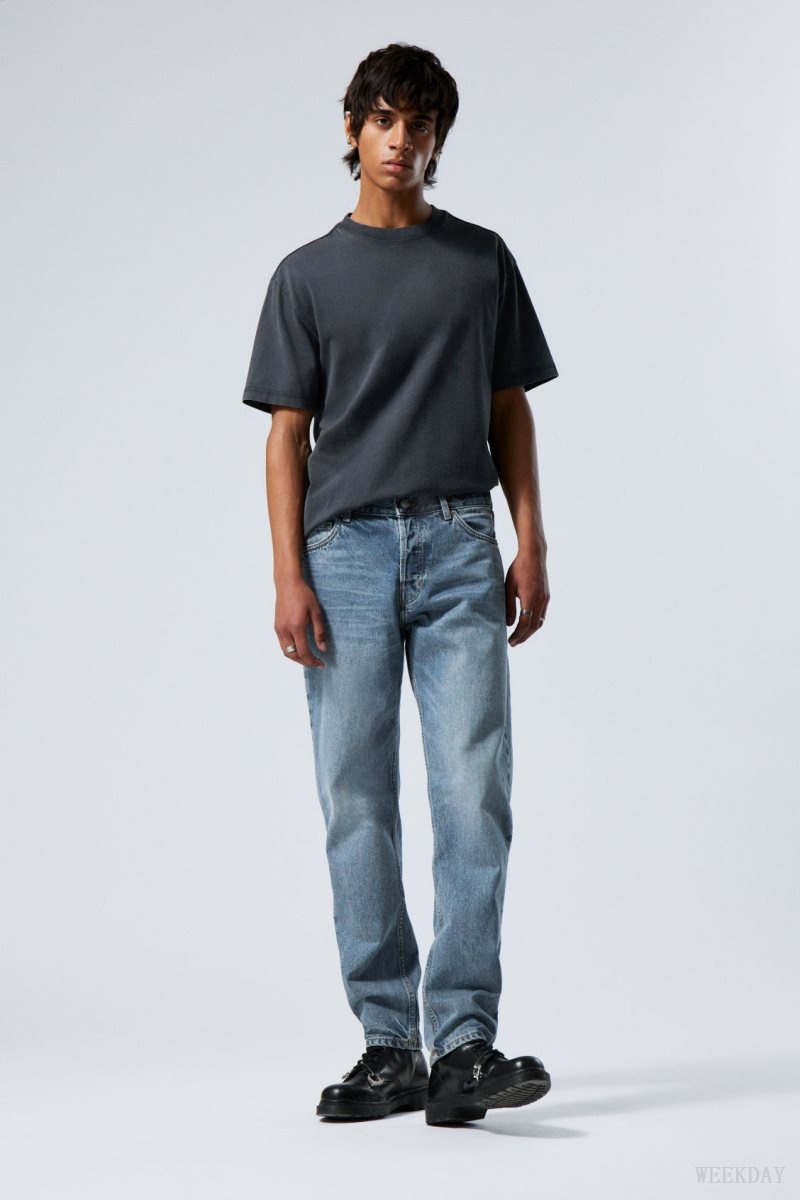 Weekday Barrel Relaxed Tapered Jeans Blue | OQLQ3341