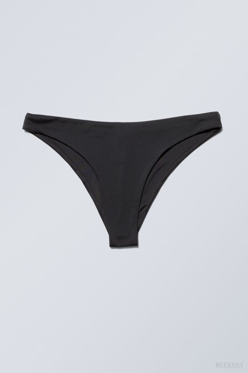 Weekday Brazilian Bikini Bottoms Black | NTIN6768