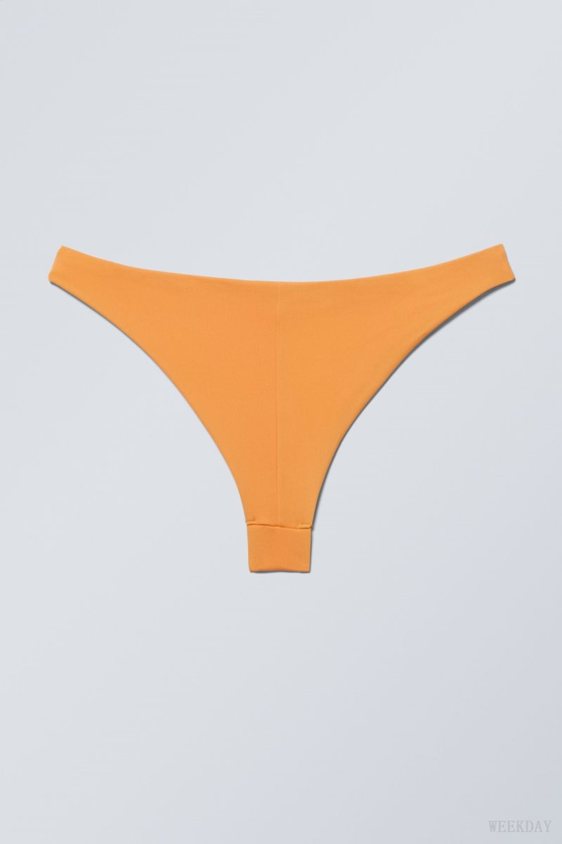 Weekday Brazilian Bikini Bottoms Mango | YAUC5501