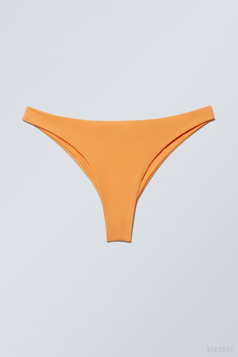 Weekday Brazilian Bikini Bottoms Mango | YAUC5501