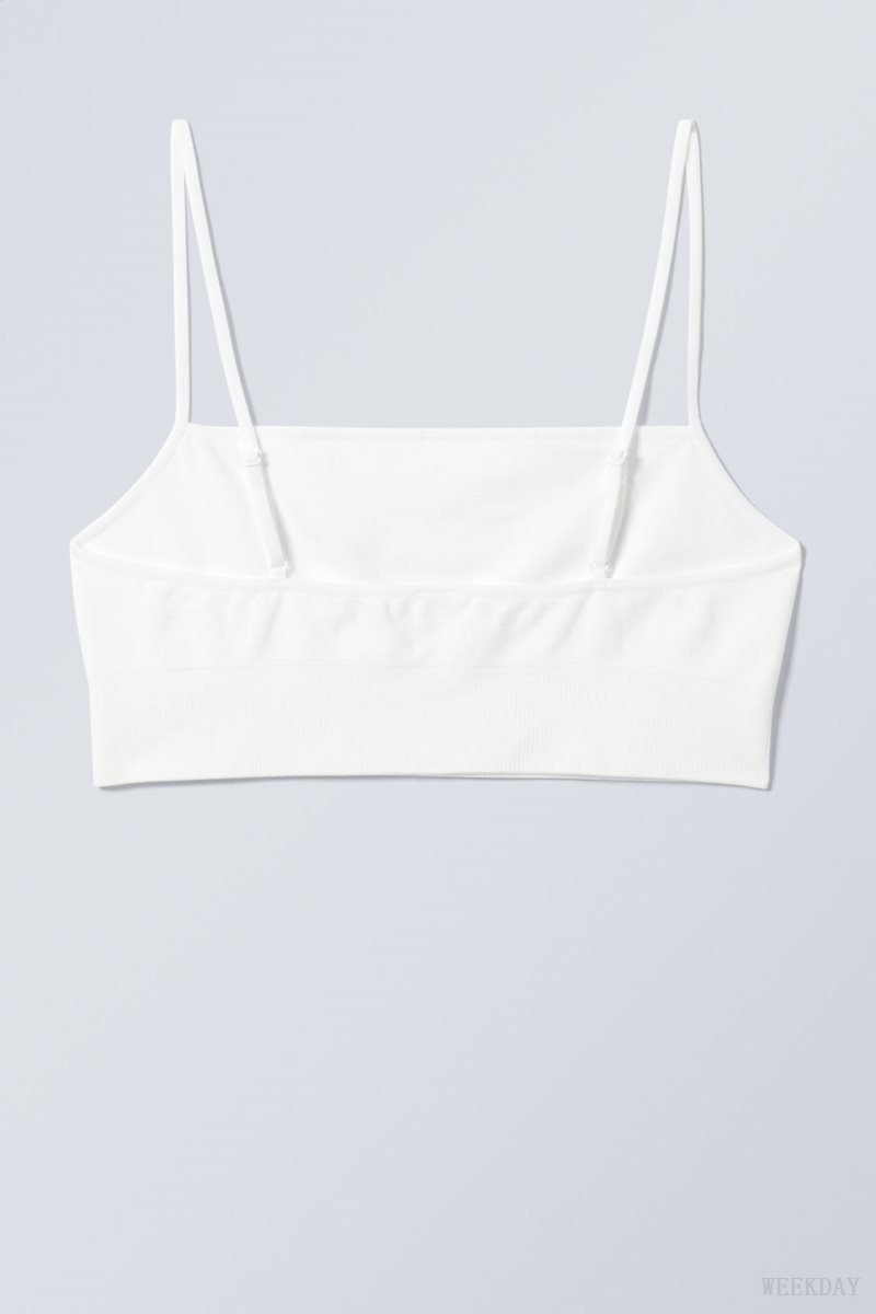 Weekday Cat Soft Bralette Bralette White | VOWY1451