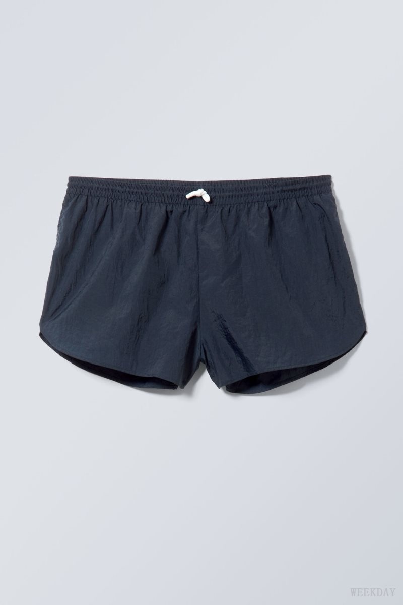 Weekday Chip Swim Shorts Dark Blue | IEFL9738