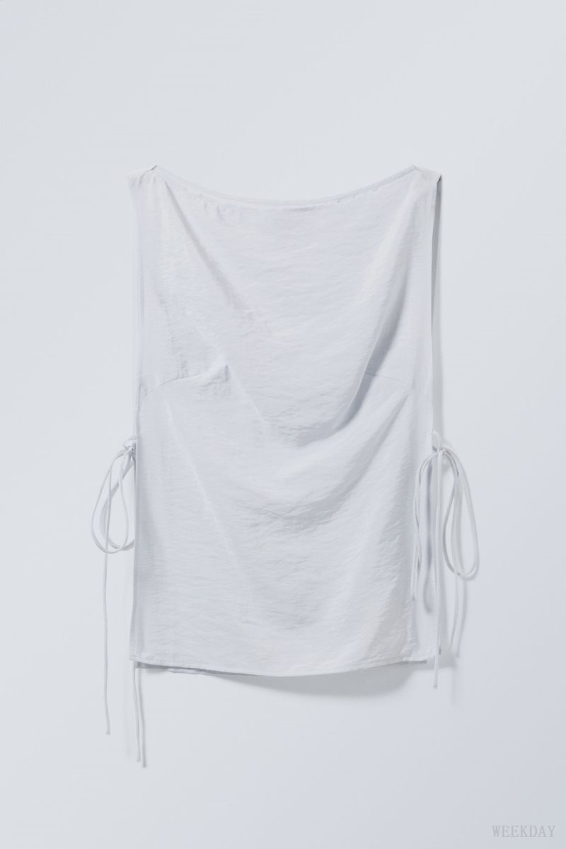 Weekday Cintia Tank Top Light Grey | RSNV1495