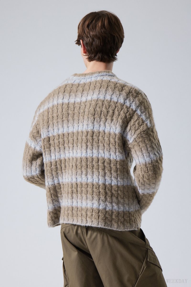 Weekday Connor Wool Blend Sweater Blue | SGCX6785