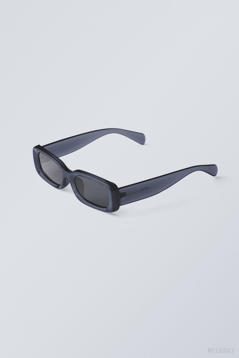 Weekday Cruise Squared Sunglasses Blue | VZPF0829