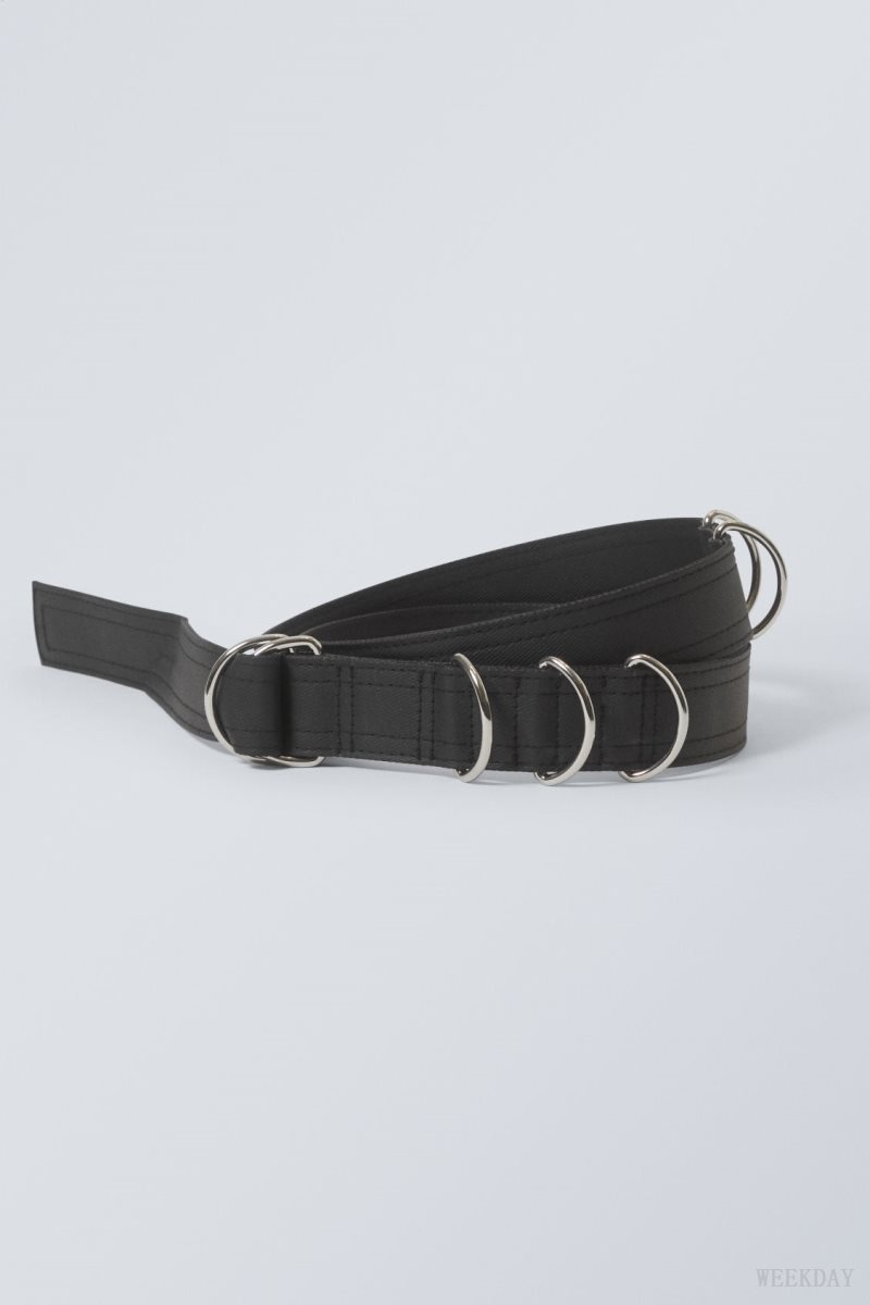 Weekday D-Ring Belt Black | BGCY7224